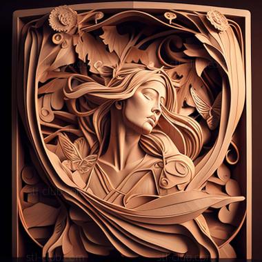 3D model style mucha (STL)